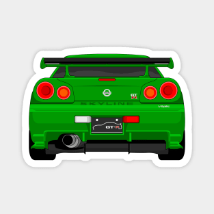 GTR R34 GREEN Magnet