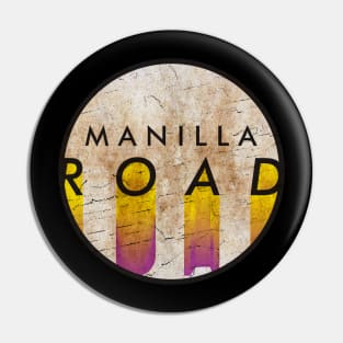 Manilla Road - VINTAGE YELLOW CIRCLE Pin