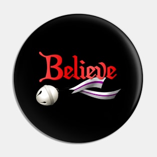 Believe Demisexual Pride Jingle Bell Pin