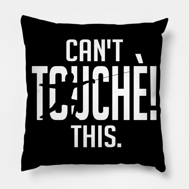 Can't Touche This! (white) Pillow by nektarinchen