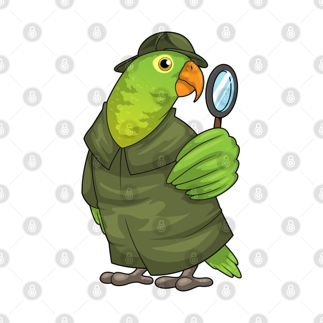 Parrot Detective Magnifying glass by Markus Schnabel