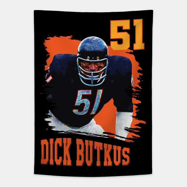 Dick Butkus || 51 Tapestry by Aloenalone