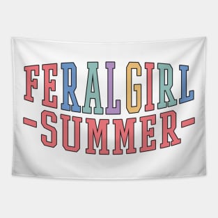 feral girl summer Tapestry