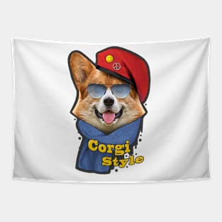 cute corgi Tapestry