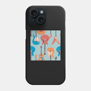 Guitar music pattern Phone Case