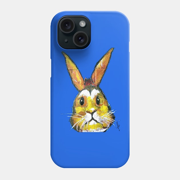 Cute old rabbit marrón Phone Case by LuluCybril