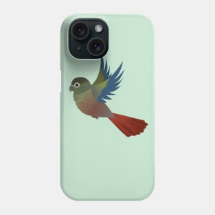 Flying Green-cheeked conure Phone Case