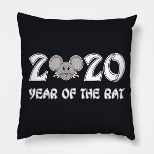 Year Of The Rat 2020 Chinese Zodiac Design Pillow