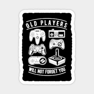 Old Player Will Not Forget You,Old Games Controllers Magnet