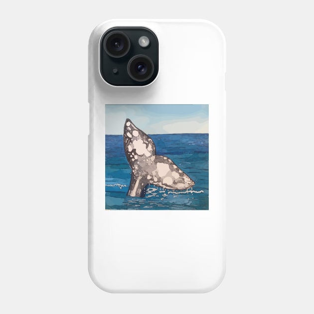 Whale Tail in Baja California Mexico Phone Case by WelshDesigns