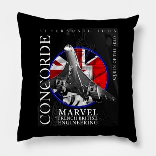 Concorde Supersonic British French Legendary Aircraft Pillow