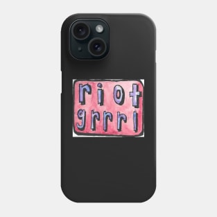 riot grrrl sticker Phone Case