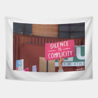 Silence is Complicity Tapestry