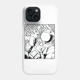 Exploring the Cosmos: Astronaut Silhouette Phone Case