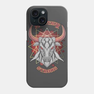 Minotaur Strong for tabletop roleplaying games Phone Case