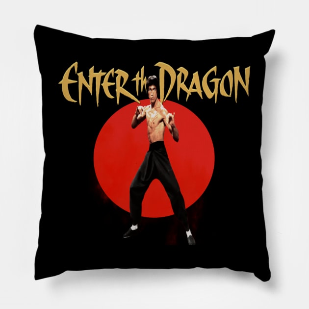 enter the dragon film 2 Pillow by Deconstructing Comics