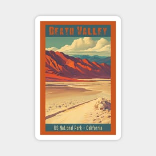 Death Valley National Park Vintage Travel  Poster Magnet