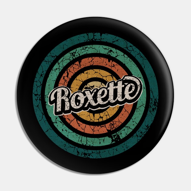 Roxette // Retro Circle Crack Vintage Pin by People Mask