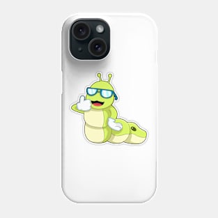 Caterpillar with Glasses Phone Case