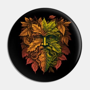 Jack Of The Wood Traditional Pagan Celtic Greenman Pin