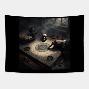 Séance of Spirits: An Ouija Board-Inspired Art Piece Tapestry