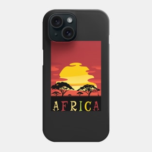 Africa, Travel Poster Phone Case