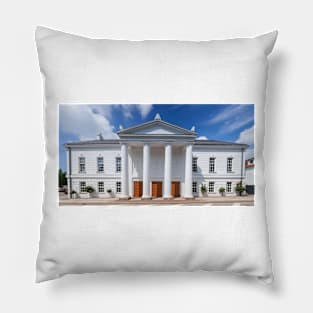 Theater, Putbus, Ruegen Island, Ruegen, Mecklenburg-Western Pomerania, Germany Pillow