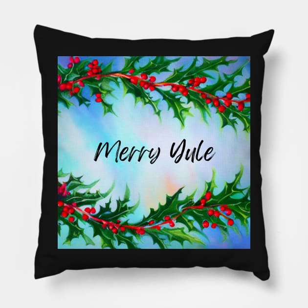 Merry Yule Pillow by FineArtworld7