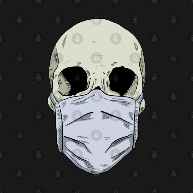 Skull Wearing Mask by Black Snow Comics