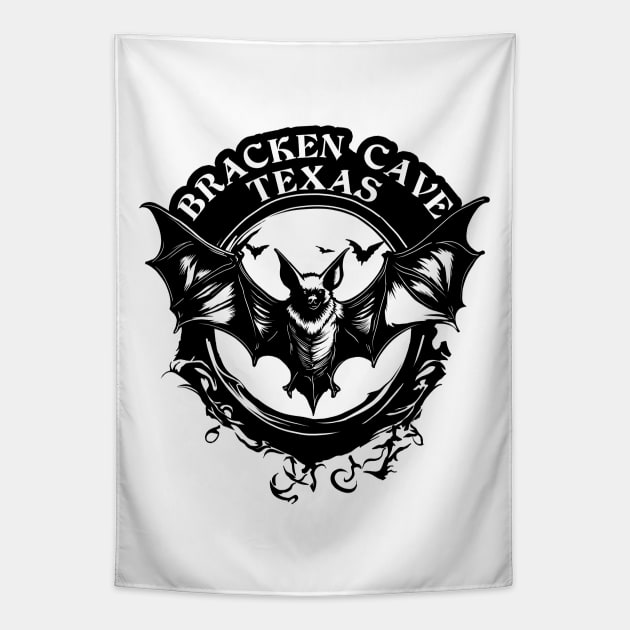 Bats of Bracken Cave Tapestry by TMBTM