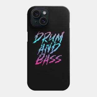 DRUM AND BASS  - Bass Gradient (Blue/pink/purple) Phone Case