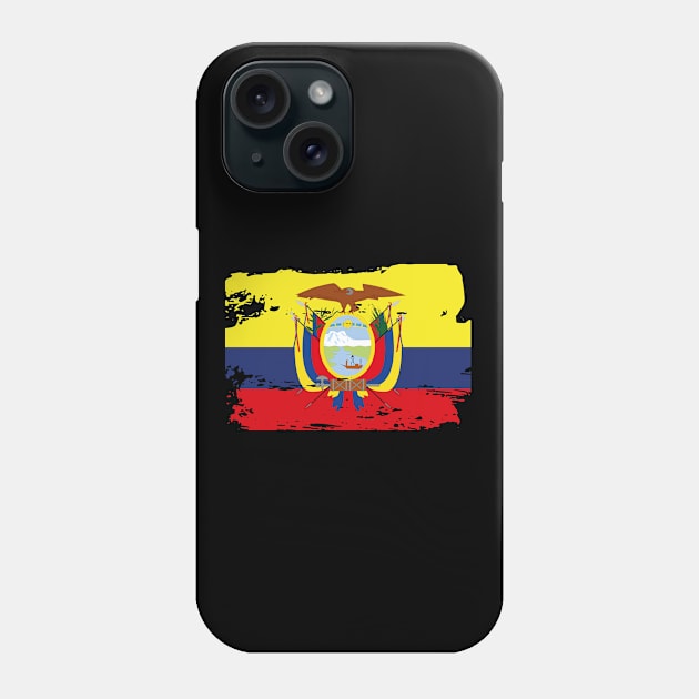 Official Ecuador Flag Ecuadorean Country Pride Vintage Phone Case by HeroGifts