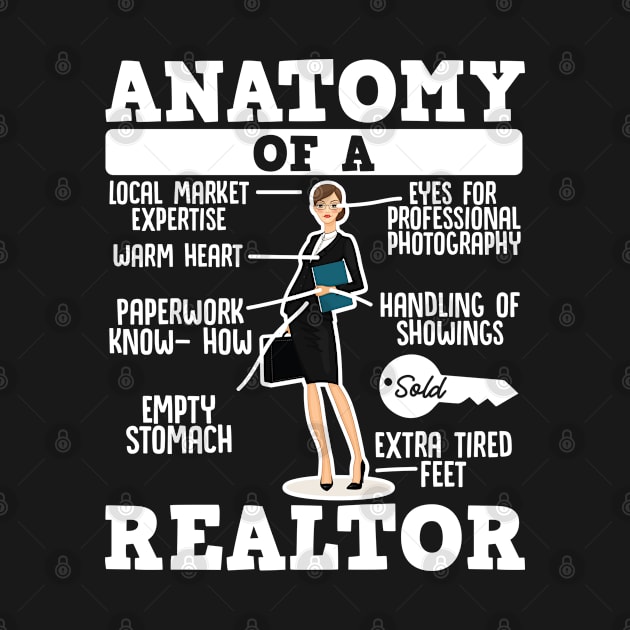 Anatomy Of A Realtor  Funny Real Estate Selling  Property by Caskara