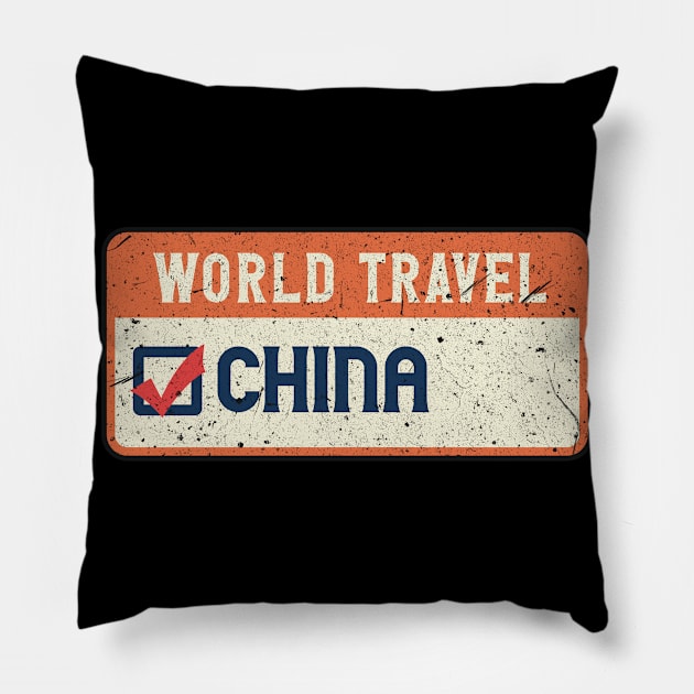 China world travel Pillow by SerenityByAlex