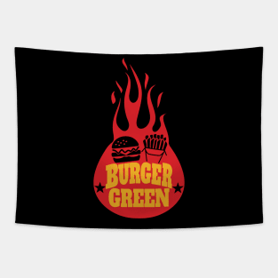 burger green remera Tapestry