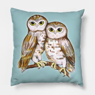 Two cute owls Pillow