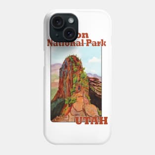 Angels Landing, Zion National Park Utah Phone Case