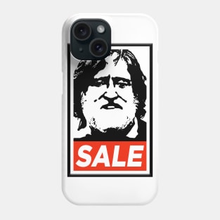 Gabe Newell Steam Sale Buy Poster Design Obey Phone Case