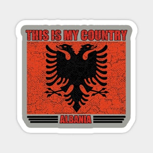 Retro Vintage Albania Magnet