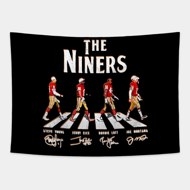 The Niners Tapestry by harrison gilber