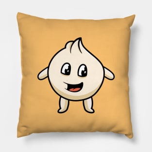 cute dim sum smiling Pillow