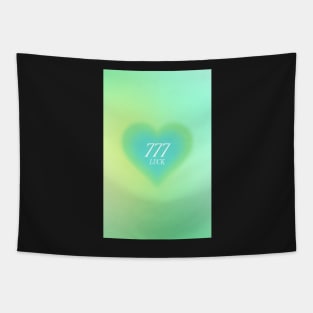 Angel Number 777 Heart Aura Tapestry