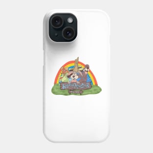 Vintage 80s Splash Mountain Rainbows Garden Phone Case