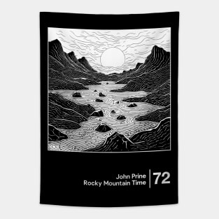 Rocky Mountain Time / Minimal Style Graphic Artwork Tapestry