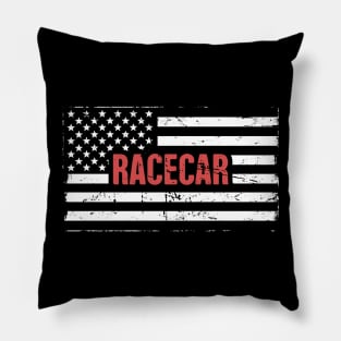 American Flag | Racecar Car Racing Pillow