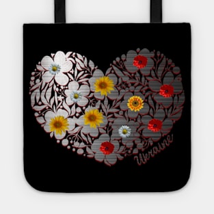 Flowers heart Tote