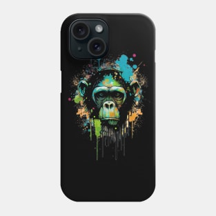 Ink Drip Chimp Phone Case