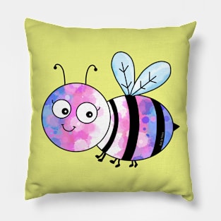 A little, trans bee Pillow