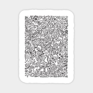 Funny cute doodle Magnet