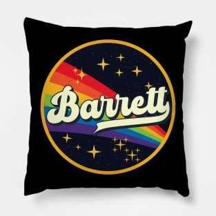 Barrett // Rainbow In Space Vintage Style Pillow